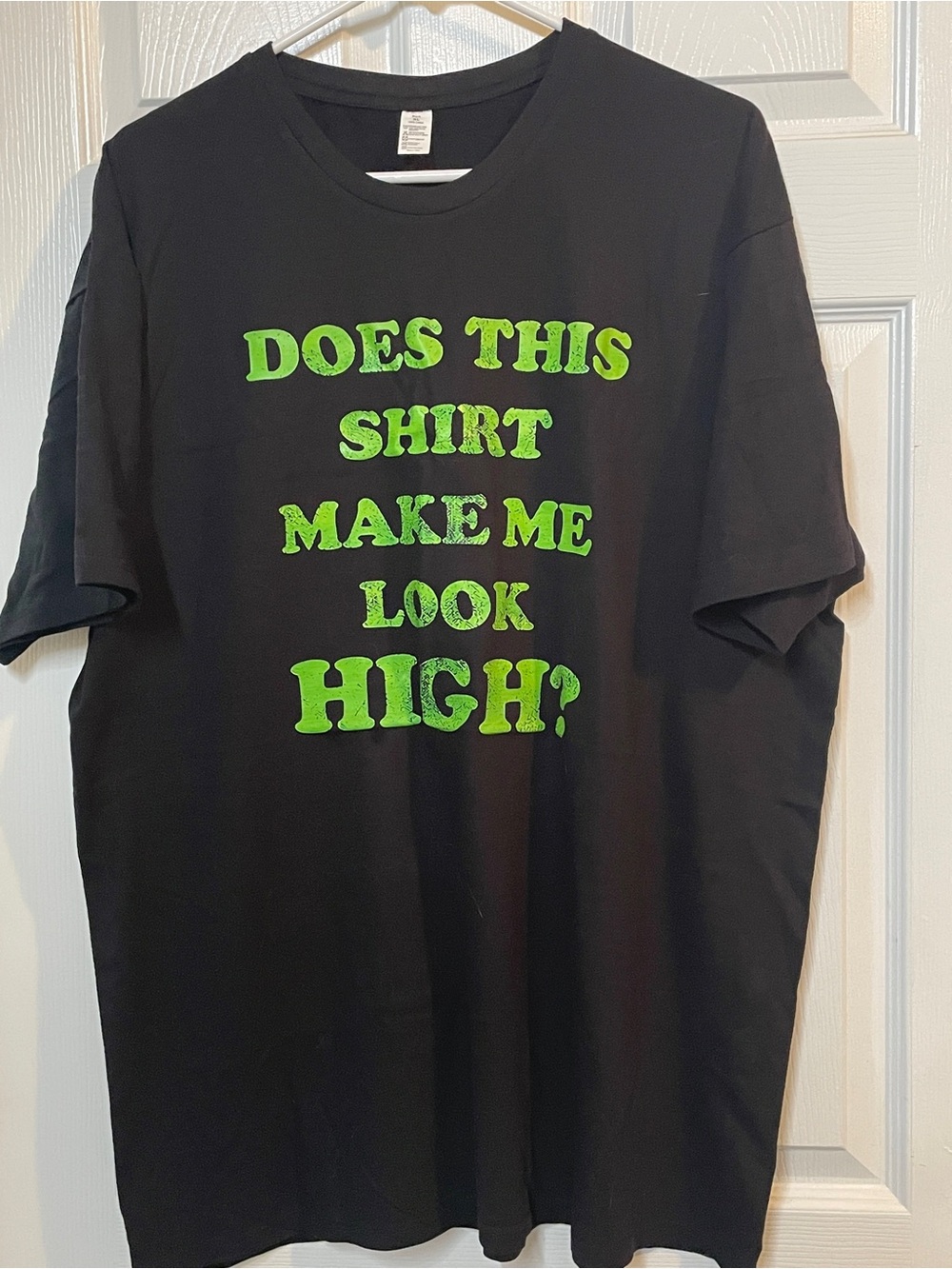 Black Graphic Tee with Green Text - Men's or women’s Shirt.  New